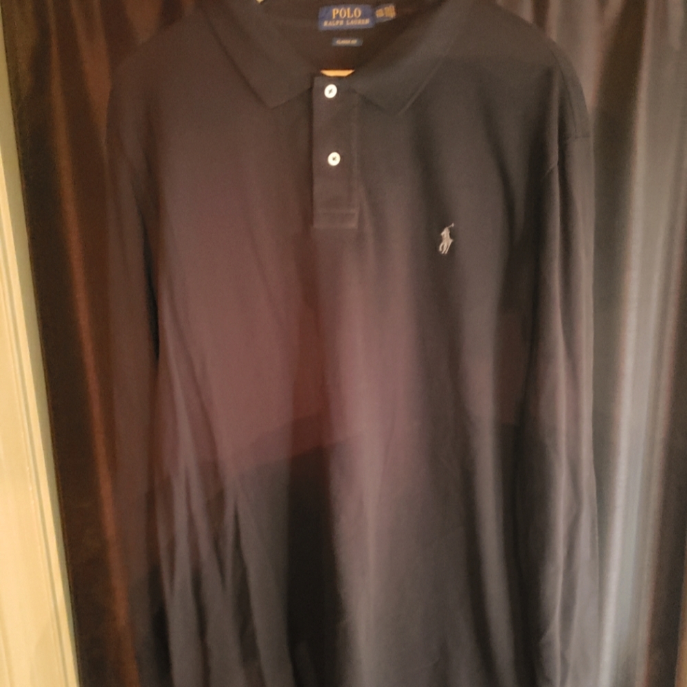Mens long-sleeved polo